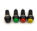 Push Button Round Black N.O - 12mm - Image 2