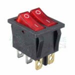 Double Boat Rocker Switch 6 Pins On-Off