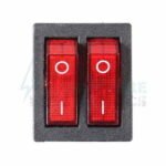 Double Boat Rocker Switch 6 Pins On-Off - Image 2