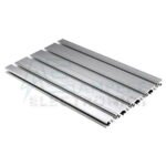 15180 Aluminum Profile Extrusion - Silver Anodized - 200mm