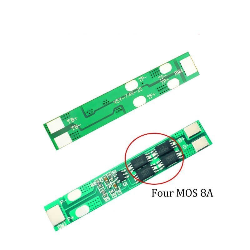 BMS 2S 8A 2 String lithium battery protection board 7.4V 8.4V 18650