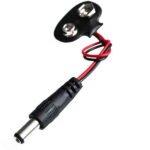 9V Battery Clip with standard DC Male Plug - Image 2