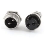 GX16 Metal Panel Connector, 2 Poles - Image 4