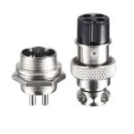 GX16 Metal Panel Connector, 4 Poles - Image 2