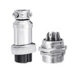 GX16 Metal Panel Connector, 7 Poles - Image 3