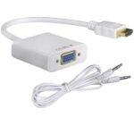 HDMI To VGA Adapter Converter Cable With Audio Out