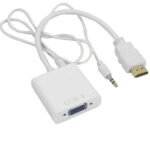 HDMI To VGA Adapter Converter Cable With Audio Out - Image 2