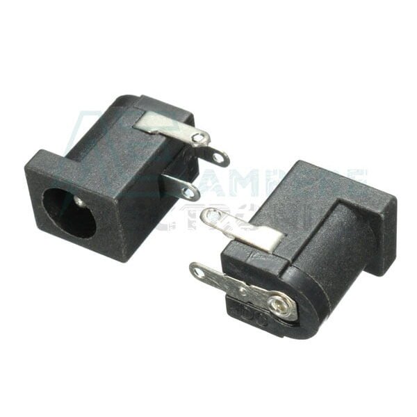 PCB Mount DC Power Socket 2.1mm Right Angle 1A | Flux Electronix