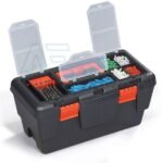 Empty Black Tools Box 16" with Hang (DY-16B) - Image 2