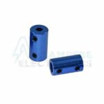 6.35x6.35mm Aluminum Rigid Coupling | Anodized Blue - Image 2