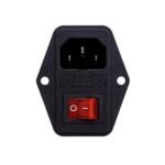 Panel Mount AC Power Connector With On/Off Switch and Fuse Compartment | B - Image 2