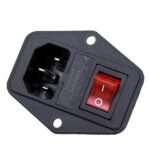 Panel Mount AC Power Connector With On/Off Switch and Fuse Compartment | B - Image 3