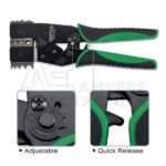 DKCA2222 Quick Ratchet Crimping Pliers 2 In 1 Interchangeable - TOPTUL - Image 3