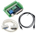 5 Axis CNC Breakout Board Interface Mach3 With USB and DB25 Serial Cable - Image 2