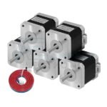 5Pcs 17HS4401S Nema17 Stepper Motor - 38mm With Cables