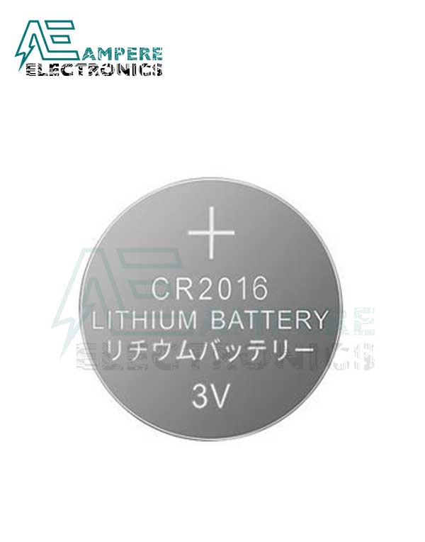 CR2016 Coin Battery, 3Vdc