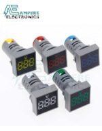 Square Voltage Indicator 20:500Vac - 22mm