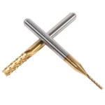 0.8-3.175mm Titanium Coated Carbide Flat End Mill, 3.175 Shank, Two Flute - 10PCS - Image 2