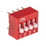 4Way DIP Switch, SPST, 2.54mm Pitch