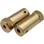5mm Brass Hex Coupling - Large