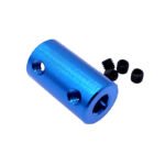 5x5mm Aluminum Rigid Coupling | Anodized Blue