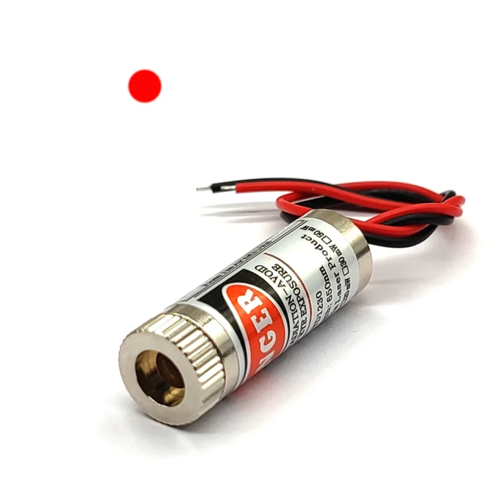 650nm Laser Emitter Module (5Vdc - 5mW) - Point | Flux Electronix