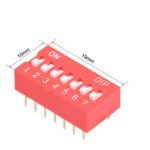7Way DIP Switch, SPST, 2.54mm Pitch - Image 2