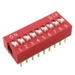 9Way DIP Switch, SPST, 2.54mm Pitch