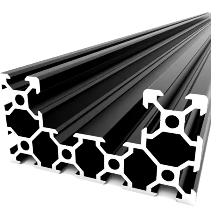 C-Beam Aluminum Linear Rail Extrusion (1M - Black Anodized) | Flux ...