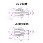 E3D V5 Heatsink - Direct Extrusion - Image 4
