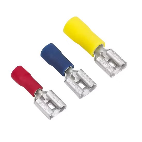 FDD2 205 Female Spade Insulated Terminal For 2mm Wire 10pcs Flux FDD2 205 Female Spade Insulated Terminal For 2mm Wire 10pcs Flux