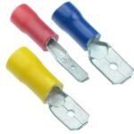 FDD2-205  Male Spade Insulated Terminal for 2mm wire - 10pcs