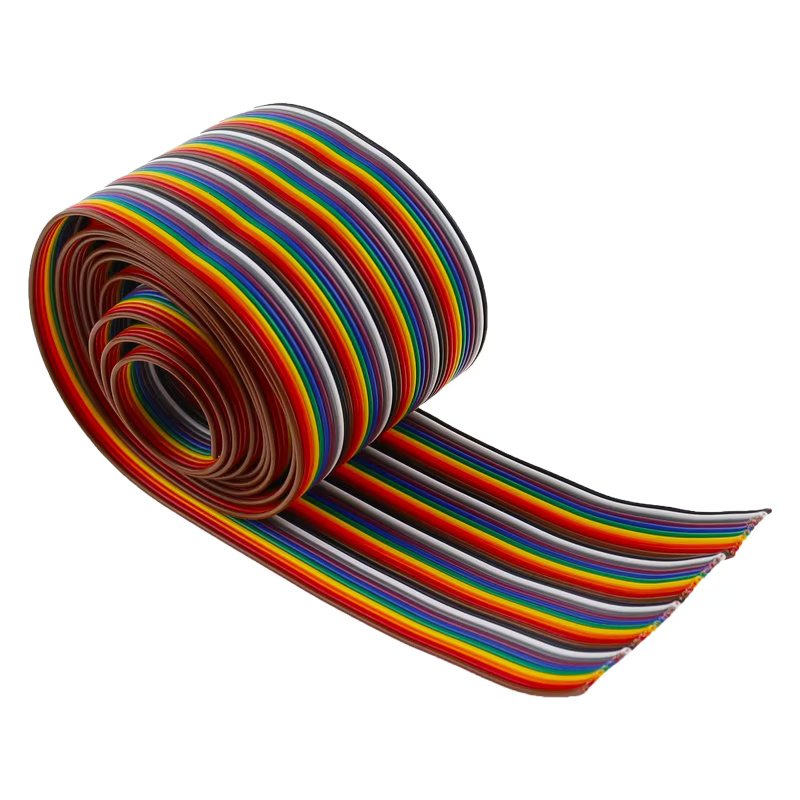 IDC Multicolor Flat Ribbon Cable 40Pin - 1 Meter | Flux Electronix