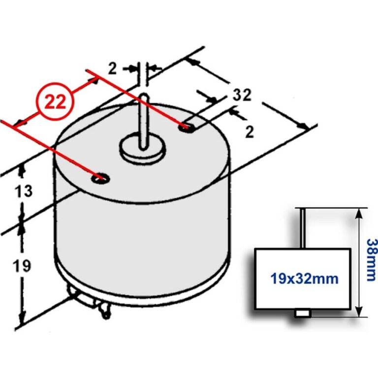 Mabuchi DC Motor RF-510T, 12Vdc | Flux Electronix