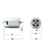 Mabuchi RS-550VC-8022 Motor 5-12Vdc - Image 7