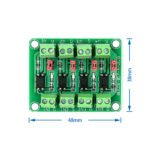 PC817 Optocoupler Isolation Board 4 Channel - Image 2