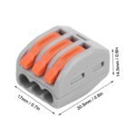 PCT-213 Spring Lever Connector, 3Pin | WAGO - Image 3