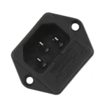 Panel Mount AC Inlet Power Socket With Fuse - Image 3