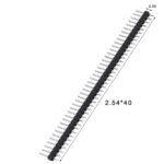 Pin Header Male (2.54mm) 1X40 Straight, Black