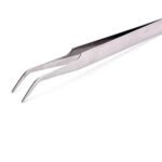 Precision Stainless Steel Tweezers Angled