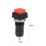 Push Button Square Red N.O - 12mm - Image 4