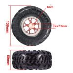 Robot Tires 130mm + Metal Coupler 4mm - Image 7