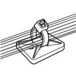 Self Adhesive Cable Tie Mount - 20x20mm - Image 8