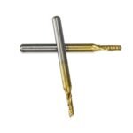 3.175mm Titanium Coated Carbide Flat End Mill, 3.175 Shank, Two Flute - Image 2