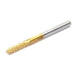 2.0mm Titanium Coated Carbide Flat End Mill, 3.175 Shank, Two Flute