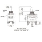 Toggle Switch 6 Pins ON-OFF-ON - Image 3