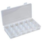 Plastic Storage Box, 18 Compartments, 210x110x33mm
