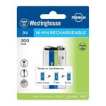 Rechargeable 9Vdc Battery 200mAh | Westinghouse