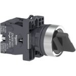 XA2ED33 - Selector switch - ?22 - standard handle - 3 positions - 2NO, Schneider Electric