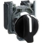 XB4BD33 Selector Switch, 3 Position, 600V, 10A, Screw Clamp, Schneider Electric